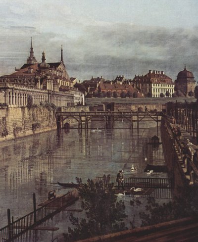 View of Dresden, The Old Moat of the Zwinger, seen from the Orangery towards the City by Bernardo Bellotto